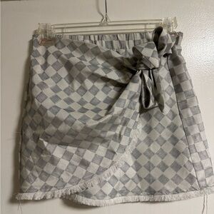 JUDITH MARCH CHECKERED SKIRT